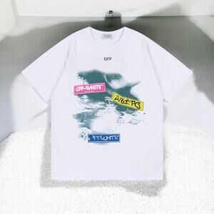 OFF-WHITE Crew neck, short sleeves size L